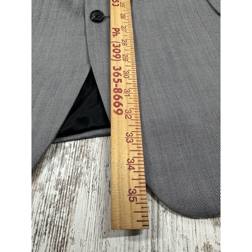 Jos. A Bank Men's Suit Jacket Size 48R Silk Wool Blend Blazer Sport Jacket Gray - Picture 5 of 9